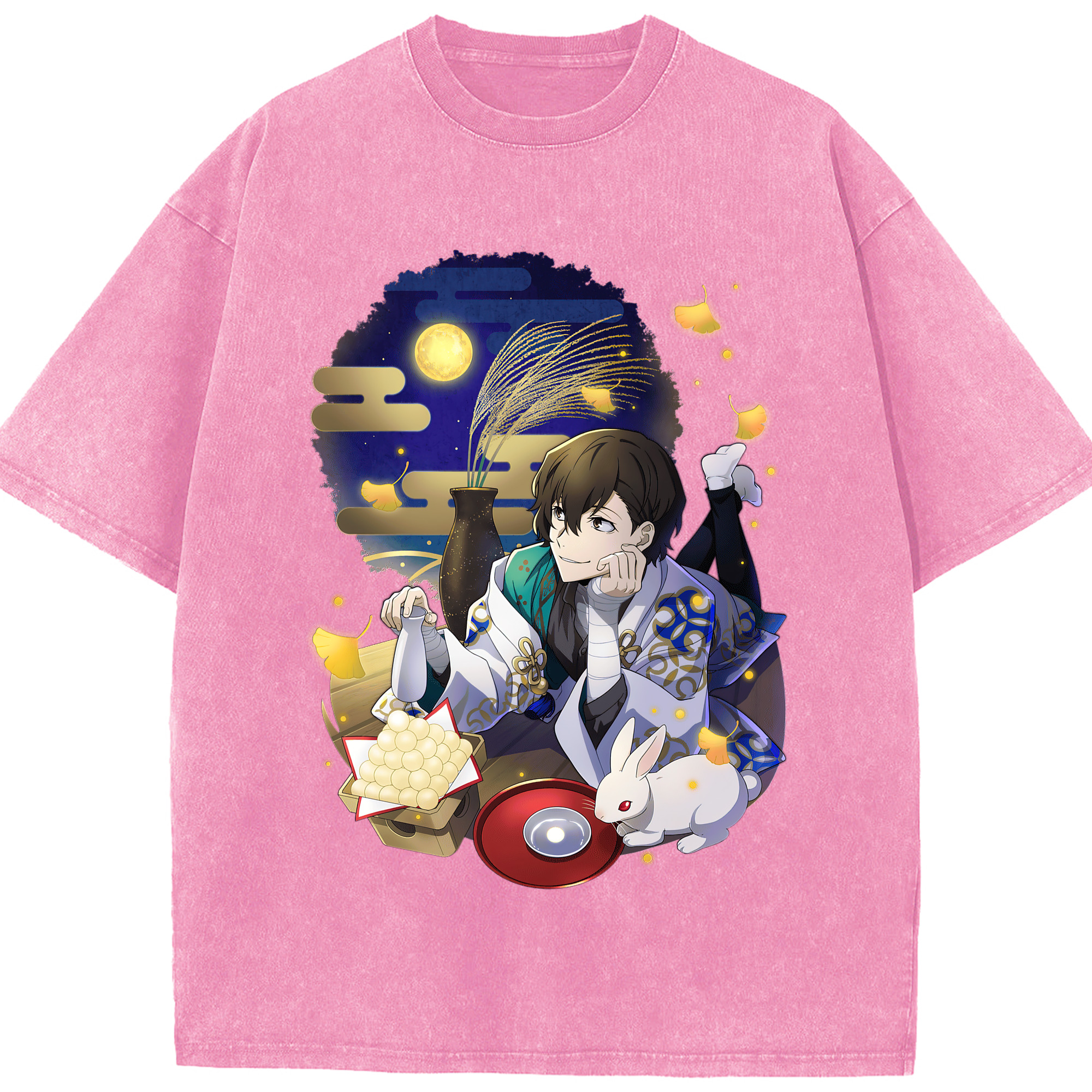 （画像用） 文豪ストレイドッグス Bungo Stray Dogs 綿100% ヴィンテージ風 半袖Tシャツ（フロントプリント）